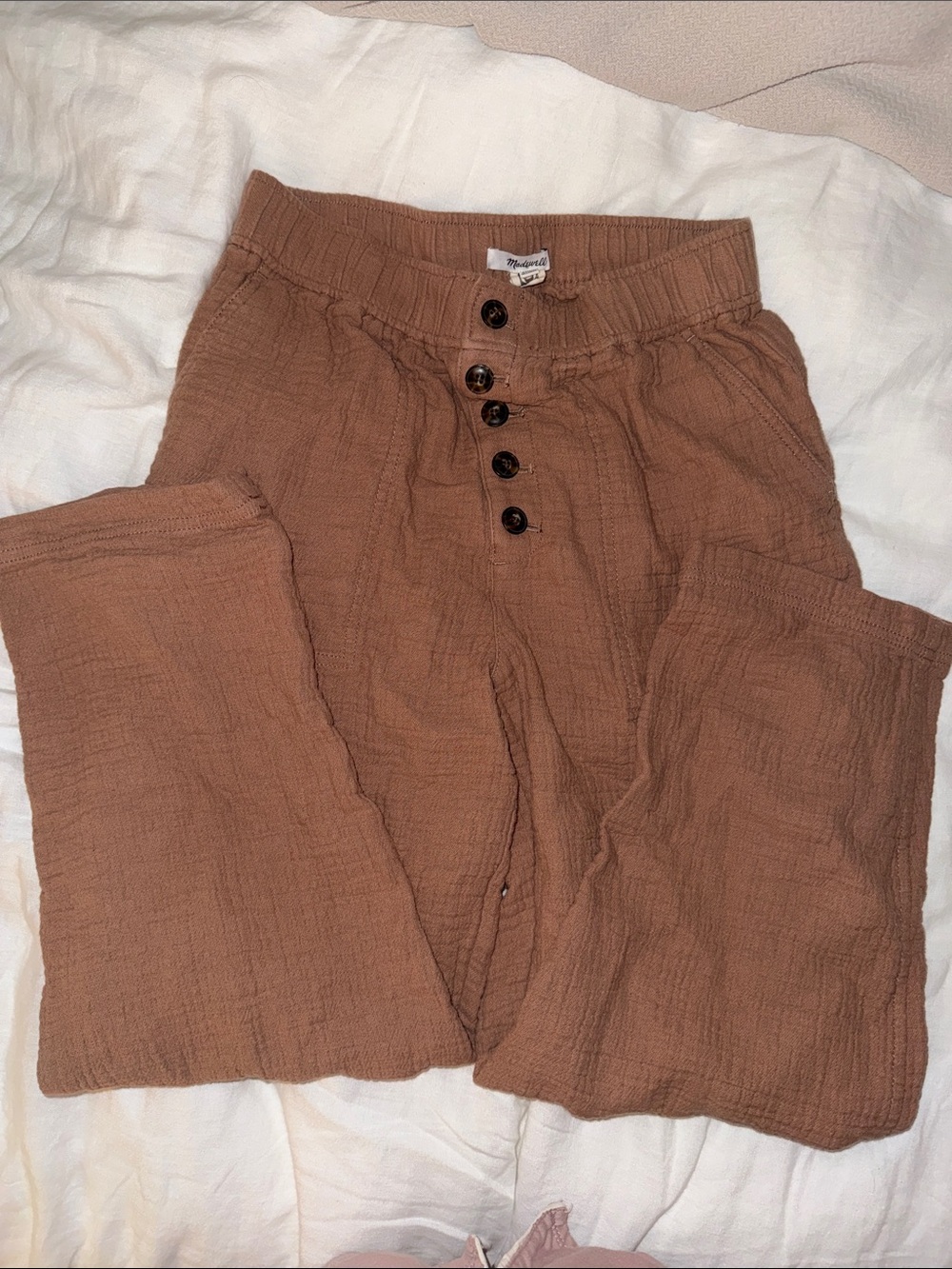 Madewell women’s cotton/linen blend pants